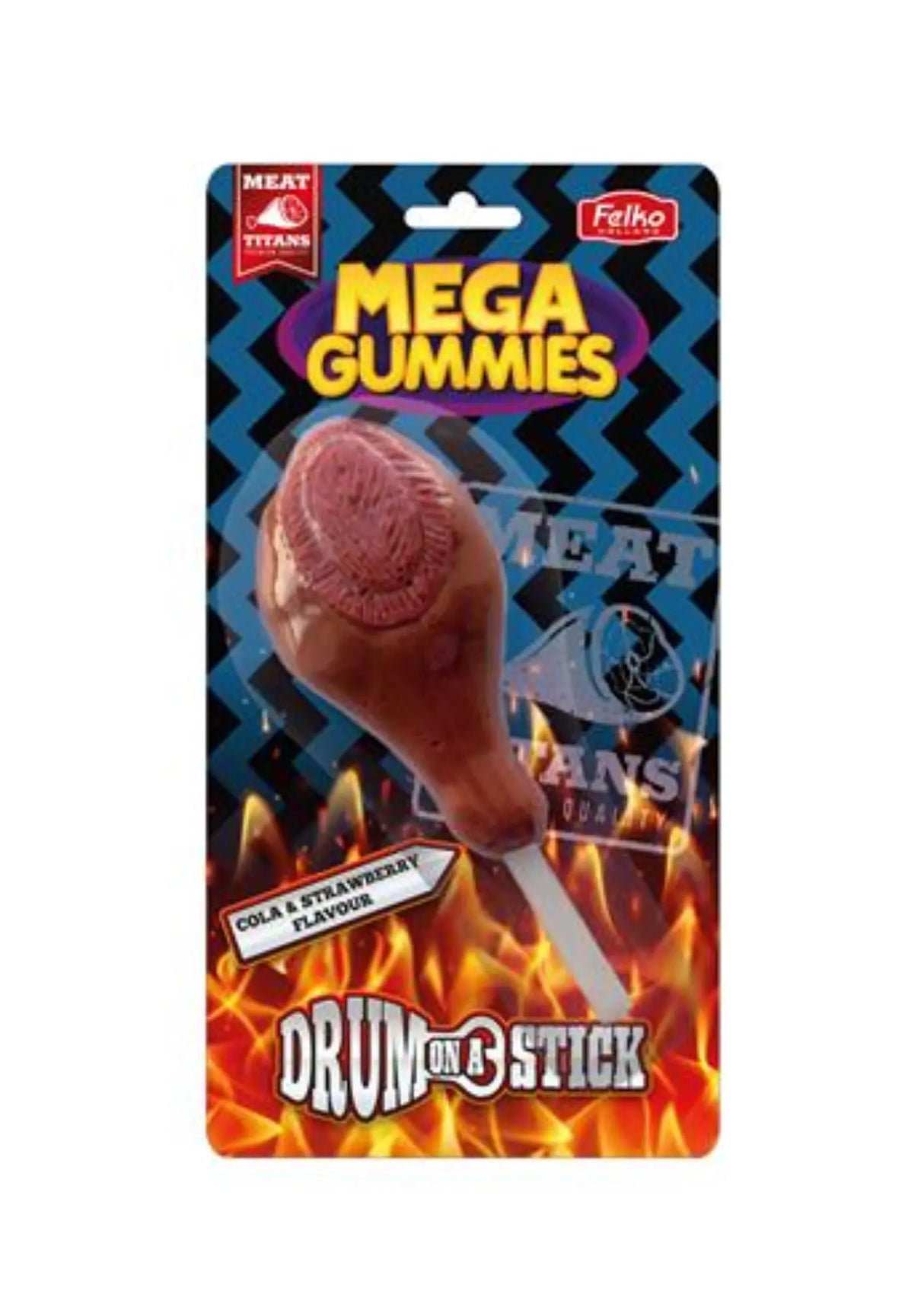 Mega Gummies Pilon de Poulet Cola & Fraise