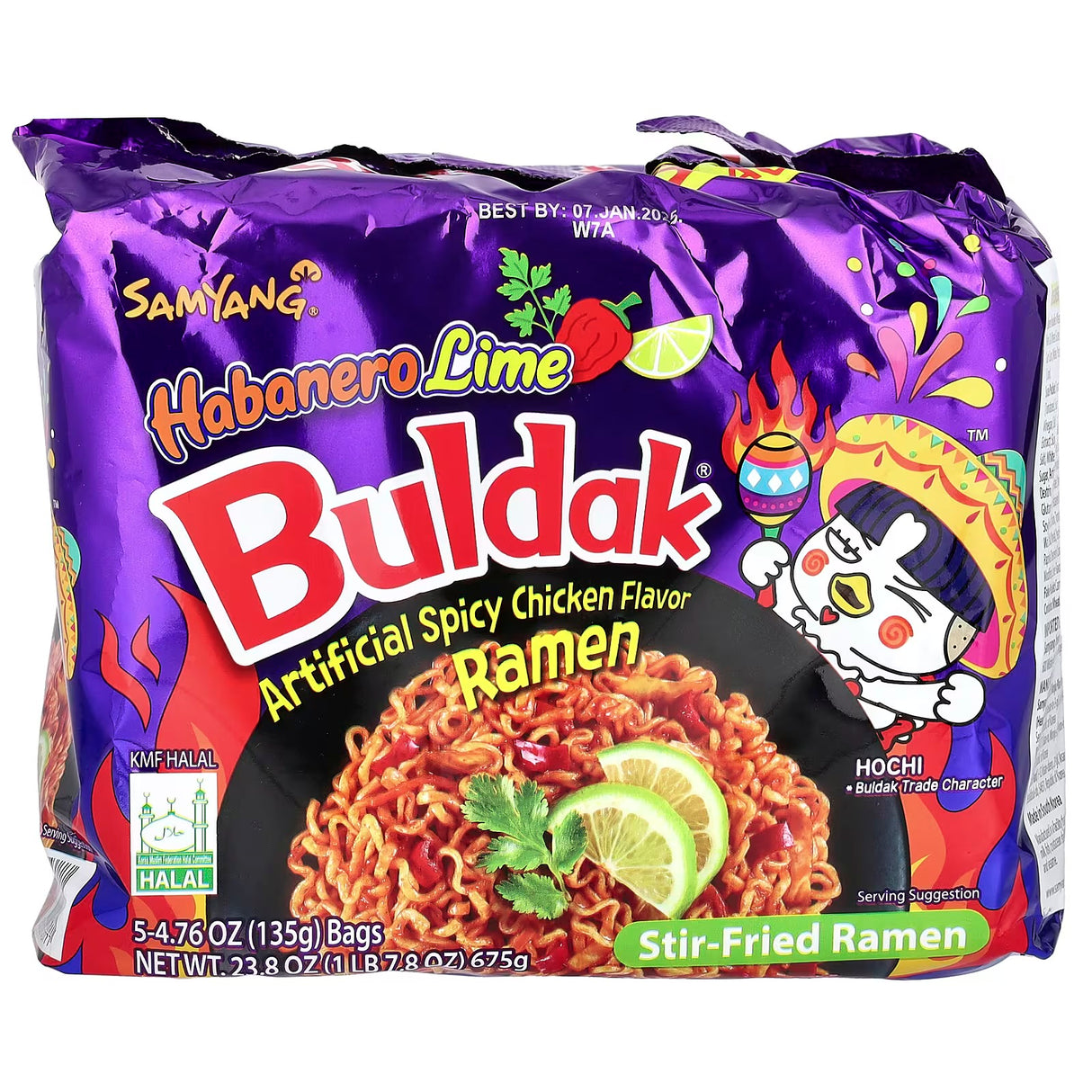 Buldak Habanero Lime