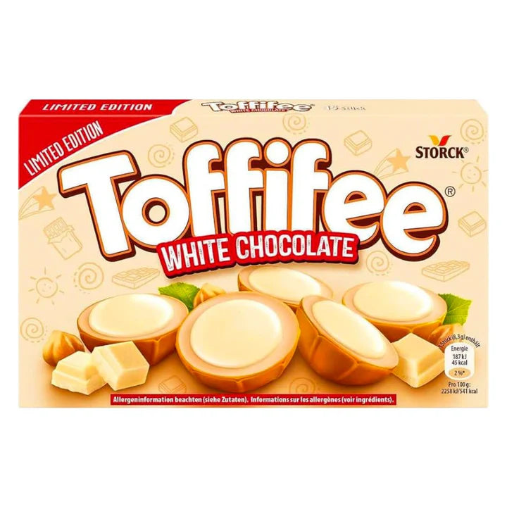 Toffifee White Chocolate, chocolats aux noisettes et chocolat blanc